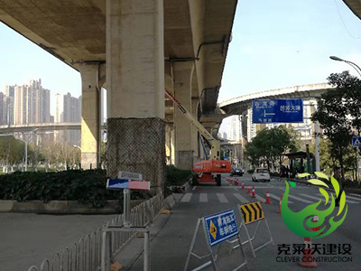 武汉市汉阳区马鹦路高架桥涂刷
