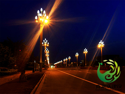 繁华街区景观路灯照明