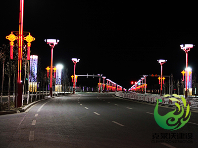 复古景观街灯照明