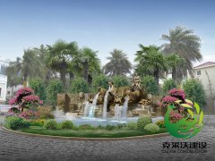 大型喷泉雕塑景观