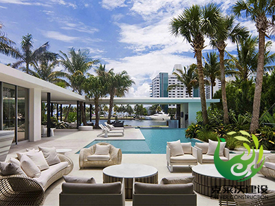 海滨度假酒店泳池景观