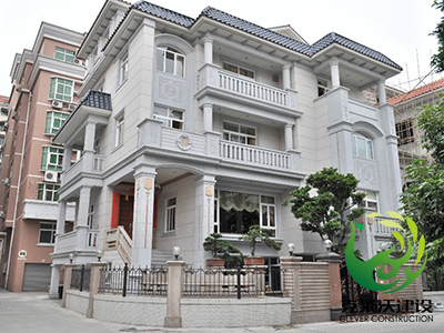 靓丽的别墅外墙真石漆