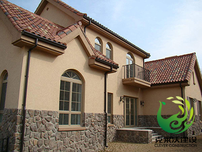 豪宅别墅建筑外墙艺术质感真石漆